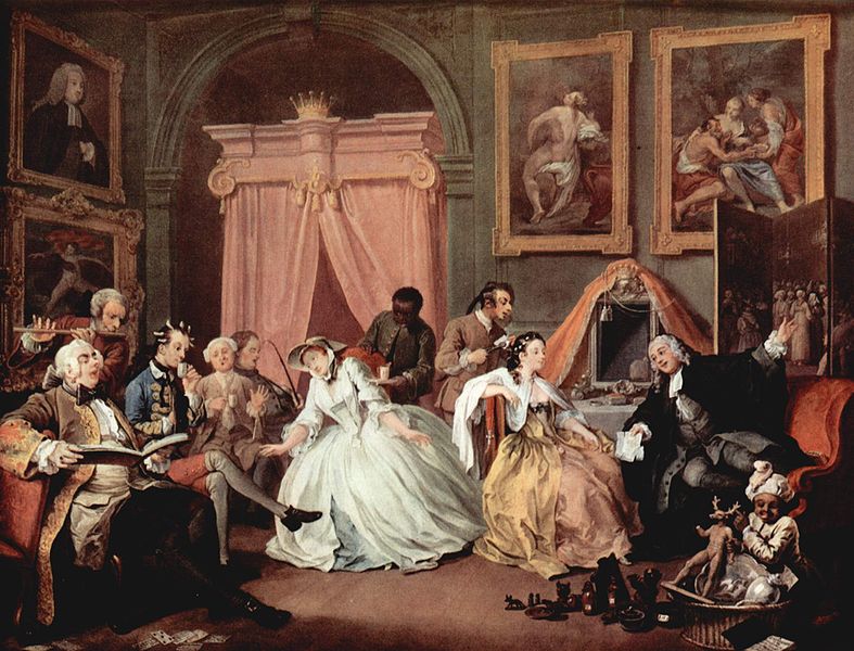 "Mariage à la mode", le levé de la comtesse.