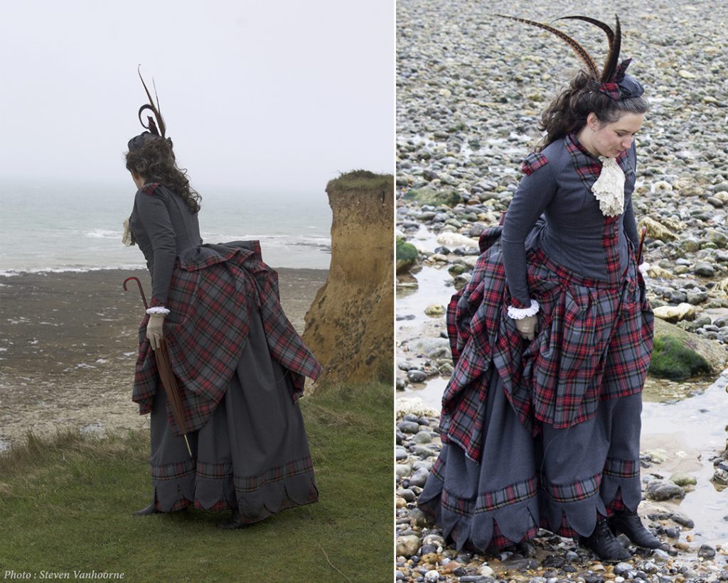 05 tartan bustle dress